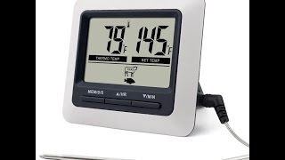 LCD Digital Cooking Meat Food Thermometer Bultin Cook Timer [upl. by Fabrianne]