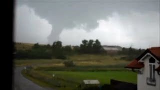 Tornado On the Ground Near Ramstein AFB 1 of 2 [upl. by Ahterahs]