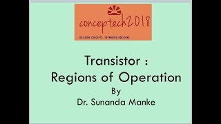 Transistor Regions of operation  Electronic circuits Query Part1 [upl. by Havener]