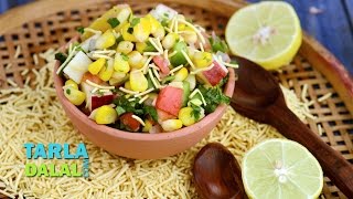 Corn Bhel Healthy Snacks For Kids by Tarla Dalal [upl. by Endo]