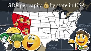 GDP per capita by state in USA [upl. by Farrand475]