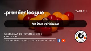 Art Deco vs Hainides  Premier League Day 3 [upl. by Sawyer]