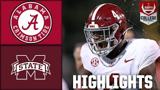 Alabama Crimson Tide vs Mississippi State Bulldogs  Full Game Highlights [upl. by Carn]