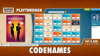 Codenames Playthrough Game 1 [upl. by Mellman]