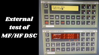 How to test MFHF DSC with external coast station GMDSS Practical [upl. by Adriel979]