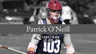 Patrick ONeill Lacrosse Highlights  NJ 2020  Def LSM [upl. by Israeli611]