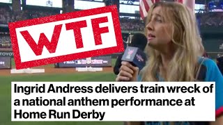 National Anthem Singer Gets DESTROYED After Performance At MLB Home Run Derby [upl. by Newbill]