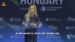 Eva Vlaardingerbroek on the New World Order taking over Europe CPAC Hungary [upl. by Milissent]