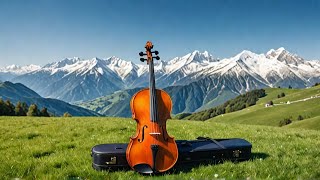 Beautiful Music 🎻 Violin amp Cello 🎻 Heavenly Alps 4k Scenic Relaxation [upl. by Enelym982]