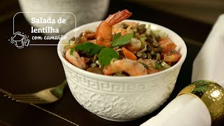 Salada de lentilha e camarão  Viver Bem Receitas [upl. by Adaliah]