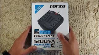 FORZARegulador de voltajeestabilizadorFVR1202USB 8 conexionesUnboxing y review en español [upl. by Auqeenwahs940]