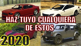 GTA V COMO HACER QUE UN COCHE SEA TUYO  COMO GUARDAR COCHES EN GTA V ONLINE [upl. by Kcirdorb]