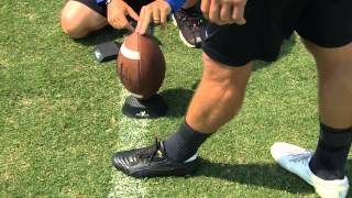 Tee Size  How to Kick a Field Goal Series by IMG Academy Football 5 of 5 [upl. by Ynelram]