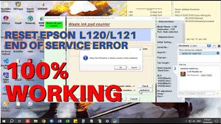 HOW TO RESET EPSON L120 PRINTER  EPSON L121 RED BLINKING 2024 [upl. by Waldon779]