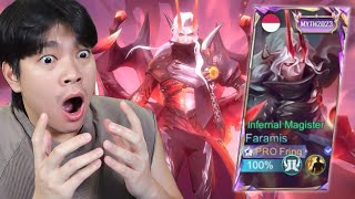 Review Skin Mythic Faramis Skin Gratis Kualitas Collector  Mobile Legends [upl. by Nolyat]