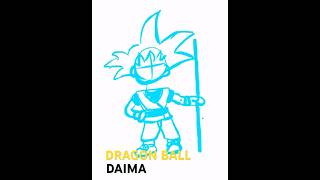 GOKU DAIMA DRAWING dragonballdaima [upl. by Oler]