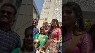 ActressSreeleelaCMRShoppingMallGrandLaunchKukatpallyHyderabadfullvideo1080p [upl. by Tapes818]