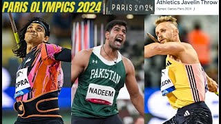 Javelin Throw Top Contenders Paris Olympics 2024  Neeraj Chopra vs Arshad Nadeem  Javelin Throw [upl. by Lennon]