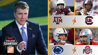 College GameDay  Breaking Down CFB Week 10 Ohio State vs Penn State Texas AampM vs South Carolina [upl. by Nodla557]