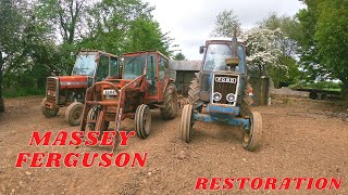 MASSEY FERGUSON TRACTOR  UNSEIZING THE ENGINE [upl. by Madelin]