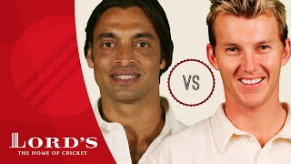 Shoaib Akhtar vs Brett Lee  Whos The Greatest [upl. by Terese]