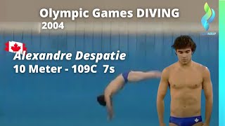 2004 Alexandre Despatie Canada Diving 10 meter  109c  7s  Platform Diving  Olympics Games [upl. by Eivol]