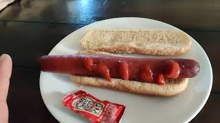 Week Old Costco Hot Dog I left in the fridge Microwaved it amp dog was fine the bread was hard [upl. by Miarhpe]