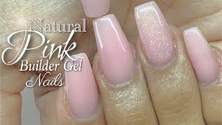 How To  Builder Gel Nails Tutorial  Easy Full Set Builder gel Nails [upl. by Hinson]