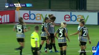 JuventusSassuolo 40  Beerensteyn show nel poker bianconero  SerieAfemminile eBay 202324 [upl. by Suzie]