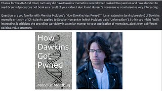 April 2024 AMA 15 Curtis Yarvin and How Dawkins Got Pwned [upl. by Anairda]