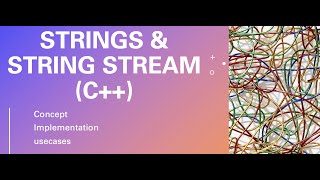 String and stringstream  concept amp C implementation [upl. by Akiner]