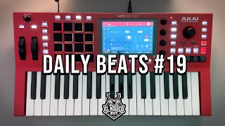 Daily Beats 19  Making EDM beat with Akai MPC KEY 37 [upl. by Alsi]