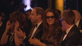 3D Royalty  Prince William and Kate wear 3D specs [upl. by Marcelia945]