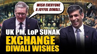 Watch UK PM’s Diwali wish to Rishi Sunak duo’s banter evokes laughter in Parliament [upl. by Vitia232]