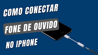 Como conectar fone de ouvido p2 no iPhone conector lightning [upl. by Ymrej150]