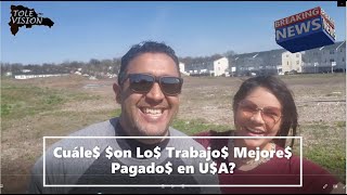 CUALES SON LOS TRABAJOS MEJORES PAGADOS EN USA [upl. by Nhabois10]