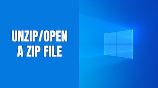 How to open unzip a ZIP file on Windows 11 step by step [upl. by Kynan826]