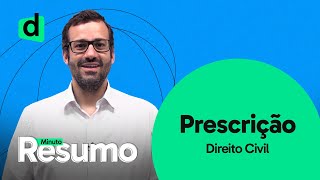 O QUE É PRESCRIÇÃO  DIREITO CIVIL  MINUTO RESUMO  DESCOMPLICA CONCURSOS [upl. by Nadroj844]