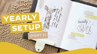 2024 Planner Setup Part 2 — Bullet Journal Style · Papertess Designs B6 Yearly [upl. by Chatav]