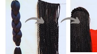 How TO MAKE CROCHET BRAIDSBeginners FriendlyDIY braidsWatermelon Braidscrochet hairstyle [upl. by Beach]