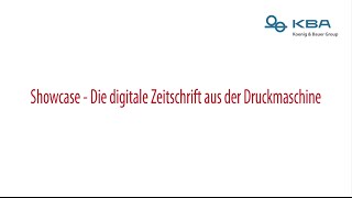 Showcase  Die digitale Zeitschrift aus der Druckmaschine [upl. by Austina]