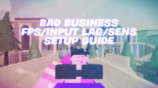 how to setup roblox for bad business and other fps low input lag uncapped fps and correct sens [upl. by Itnava]