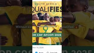 Bafana bafana qualifies for Afcon 2025 before last match betwaypremiership afcon2025 southafrica [upl. by Kciredec717]