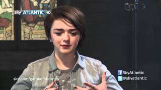 Thronecast interviews Maisie Williams [upl. by Beare]