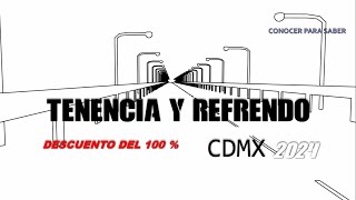 Pago de tenencia y refrendo en la CDMX 2024 descuento del 100 en tenencia [upl. by Lenoj]