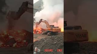 volcano crater drilling excavator explore hitachi jcb bulldozer bgmi subscribe shortvideo [upl. by Ethbin]