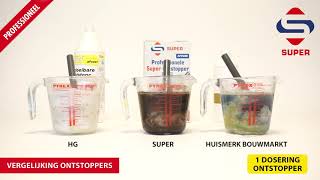 Vergelijking ontstoppers HG Super Ontstopper  ontstopper korrels [upl. by Adlesirc]