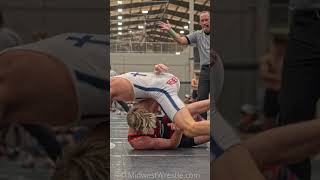 Blake Getz of Roncalli Indiana puts a twotime Illinois state champion on his back [upl. by Eustis801]