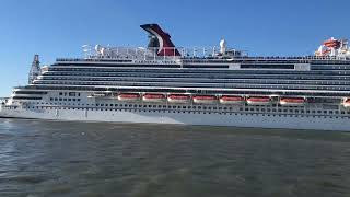 Carnival Vista departing Galveston 12222 [upl. by Swiercz]