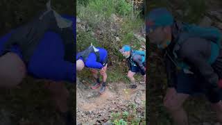 2023 Grand Trail des Lacs et Châteaux Winter Edition GTLC Steep climbkm33 trailrun [upl. by Guenevere]